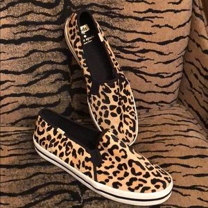 Keds Kate Spade New York DD Leopard Sneakers Sz 10